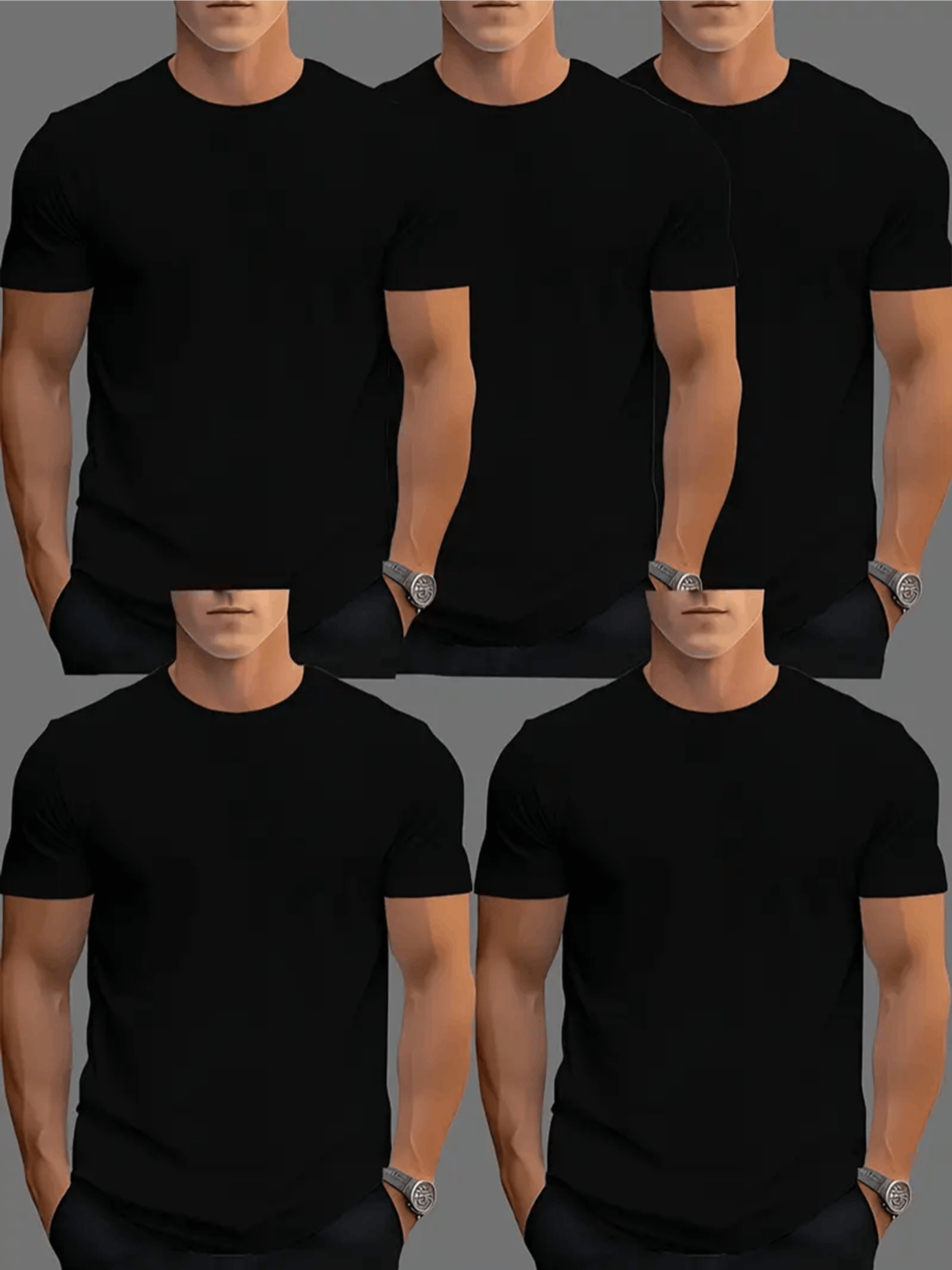 Unisex Graphic T-Shirt - Short Sleeve – Black / White – view 10