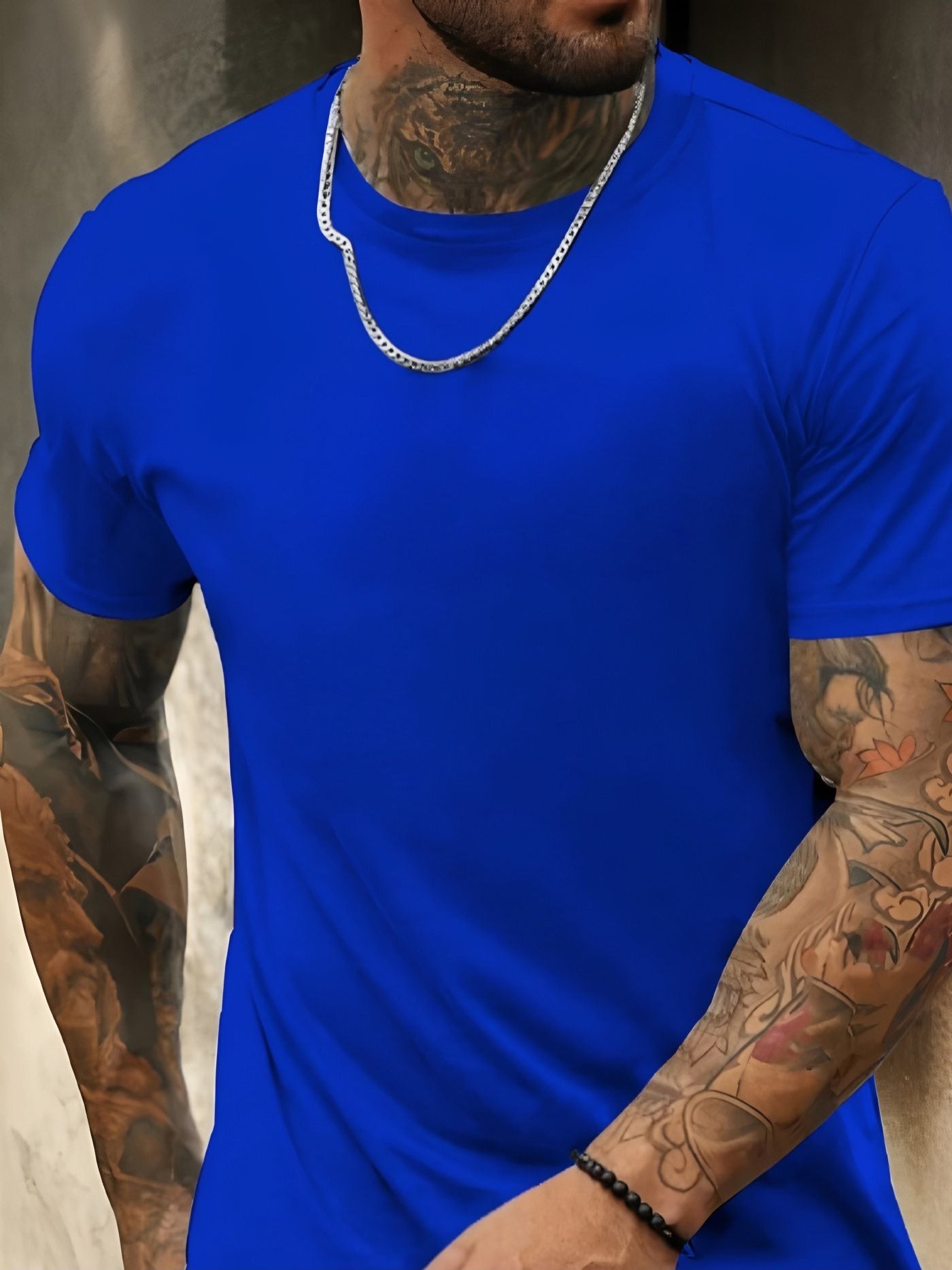 Unisex Graphic T-Shirt - Short Sleeve – Blue / Red – view 16