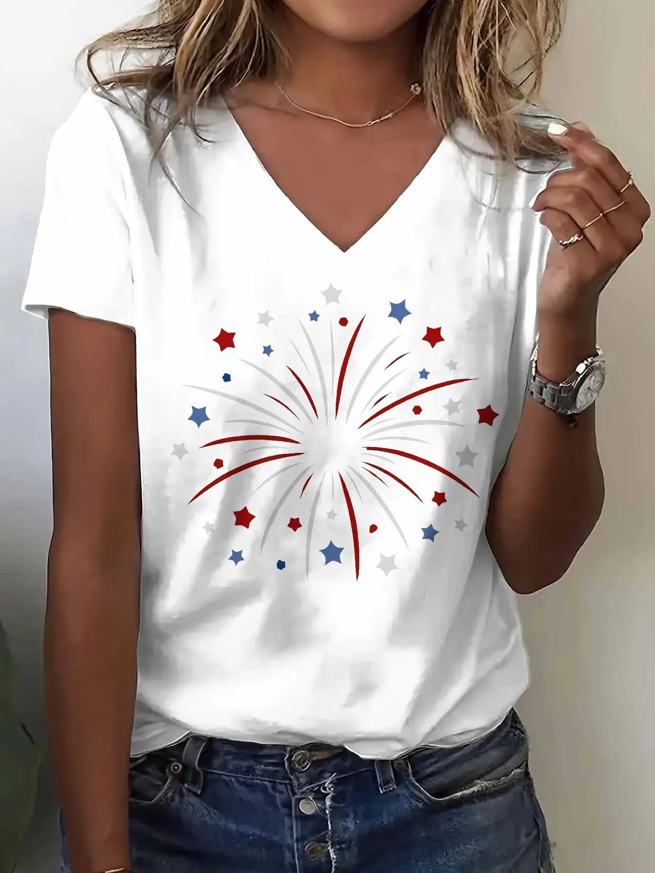 Unisex Graphic T-Shirt - Solid Color – White option – main product image