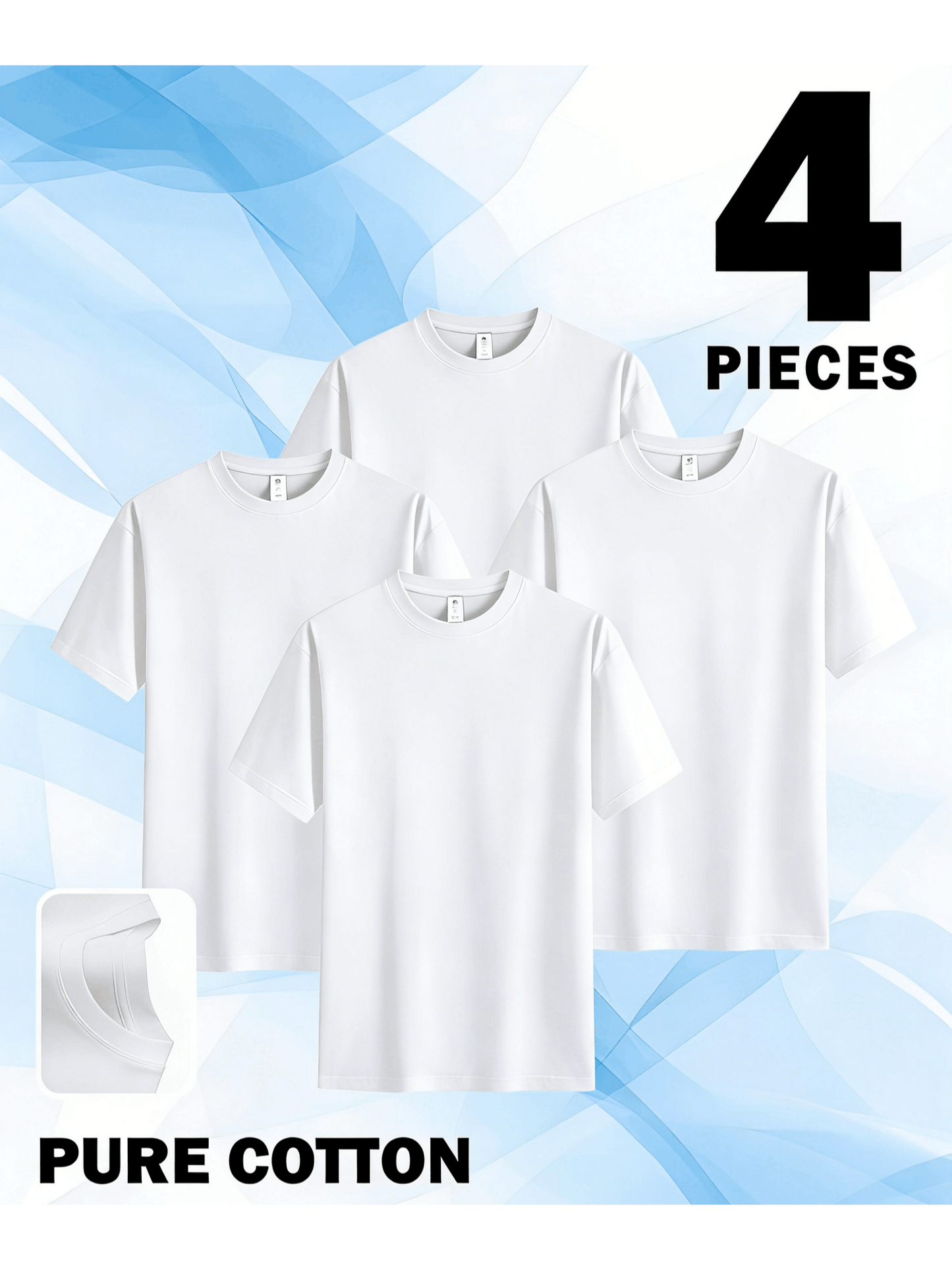 Unisex Graphic T-Shirt – White Cotton – White option – view 5