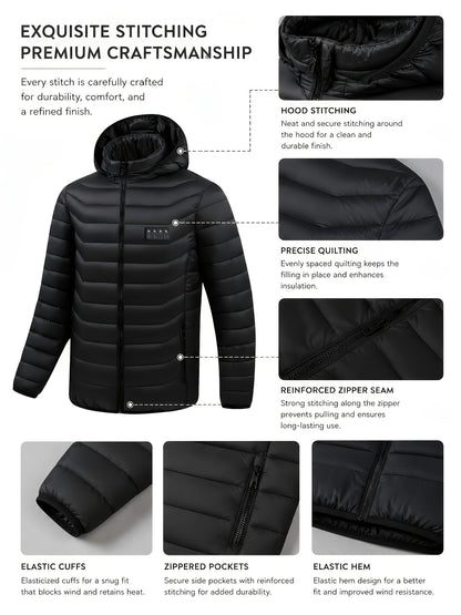 Unisex Heated Pullover Jacket – Black Colorway 42789 – view 4