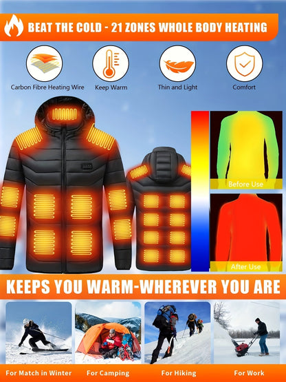 Unisex Heated Pullover Jacket – Sizes S–XXL – view 6