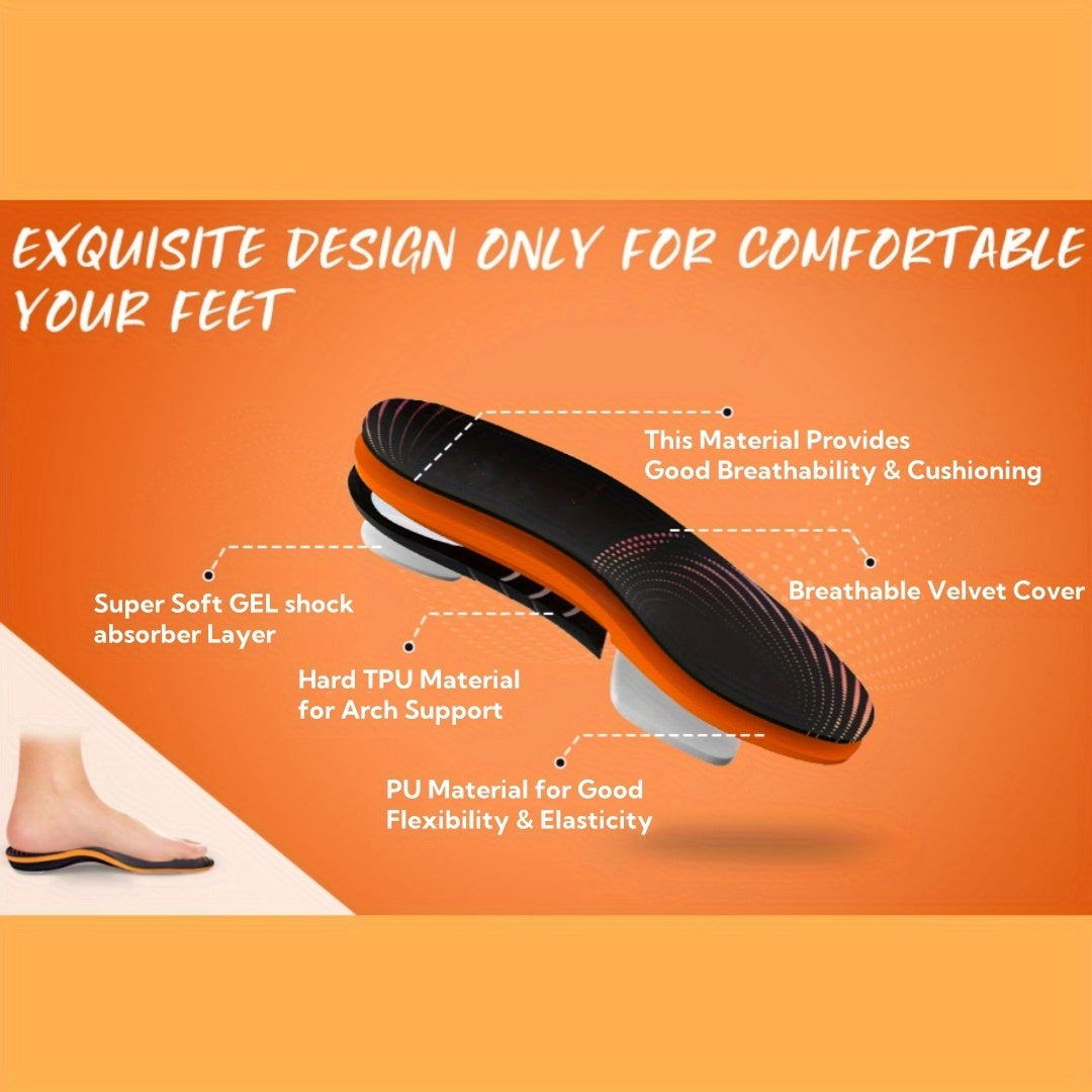 Unisex High Arch Support Insoles - 300 lb Support for Work Boots – view 4