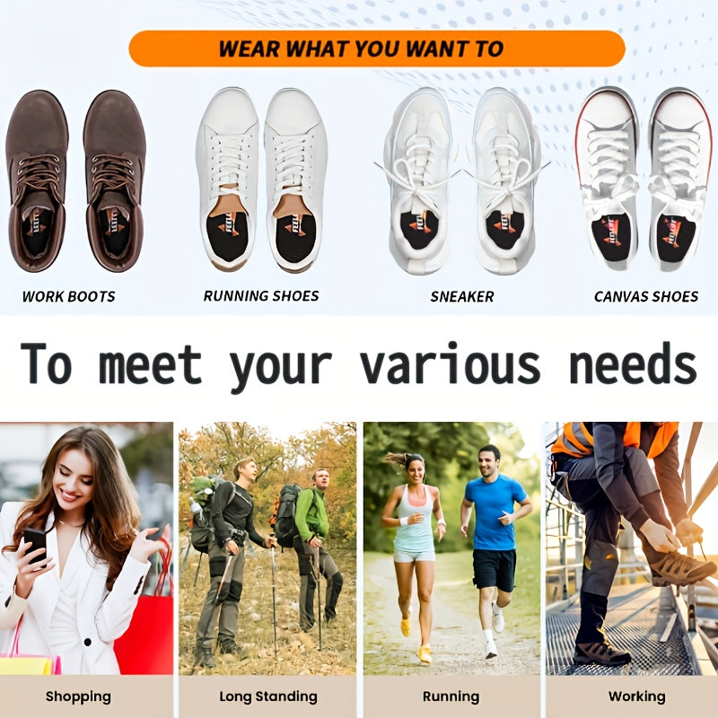 Unisex High Arch Support Insoles - 300 lb Support for Work Boots – view 8