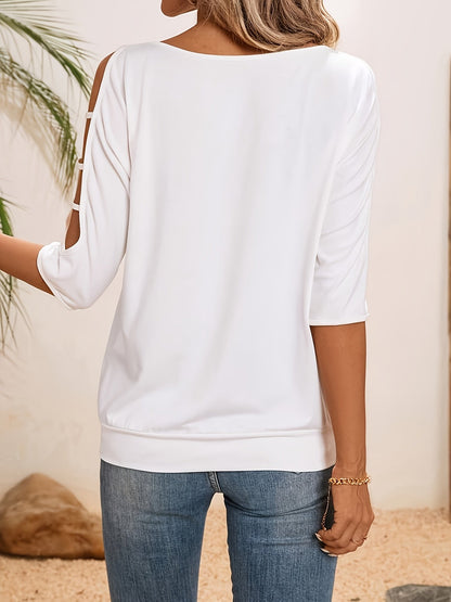 Unisex Lace Detail T-Shirt - Short Sleeve detail view