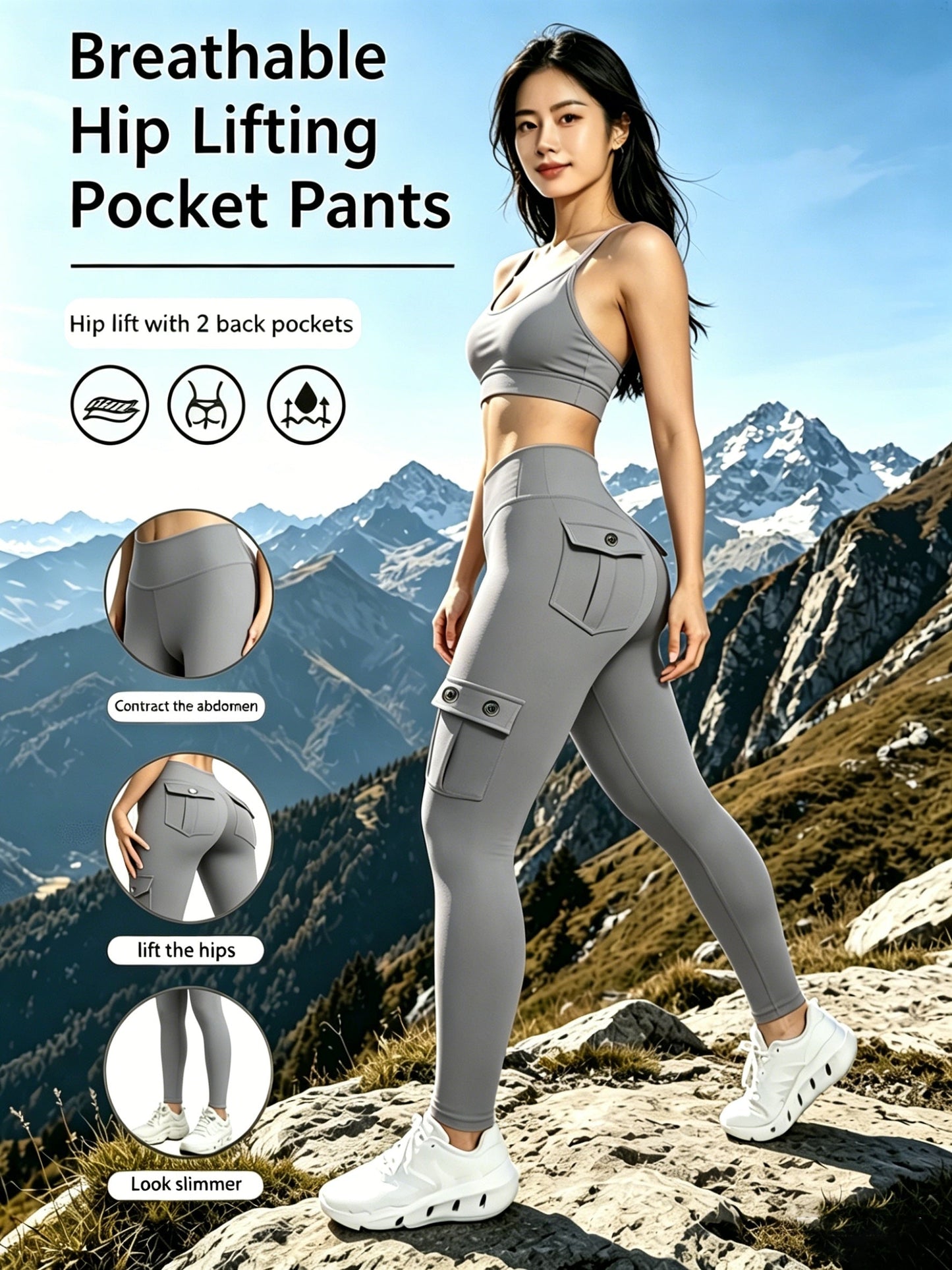 Unisex Leggings - Lace – Black option – view 3