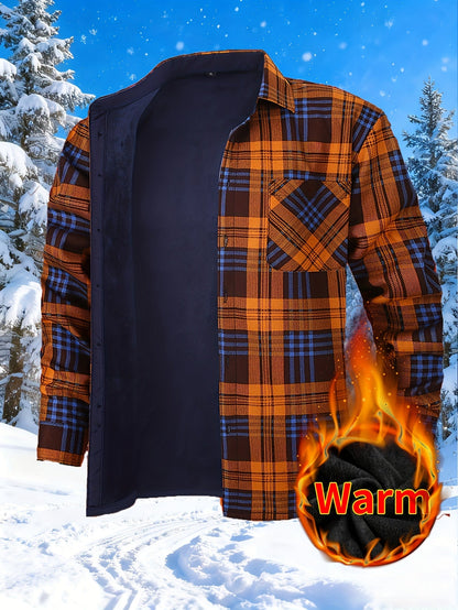 Unisex Lightweight Plaid Single-Breasted Jacket – view 9