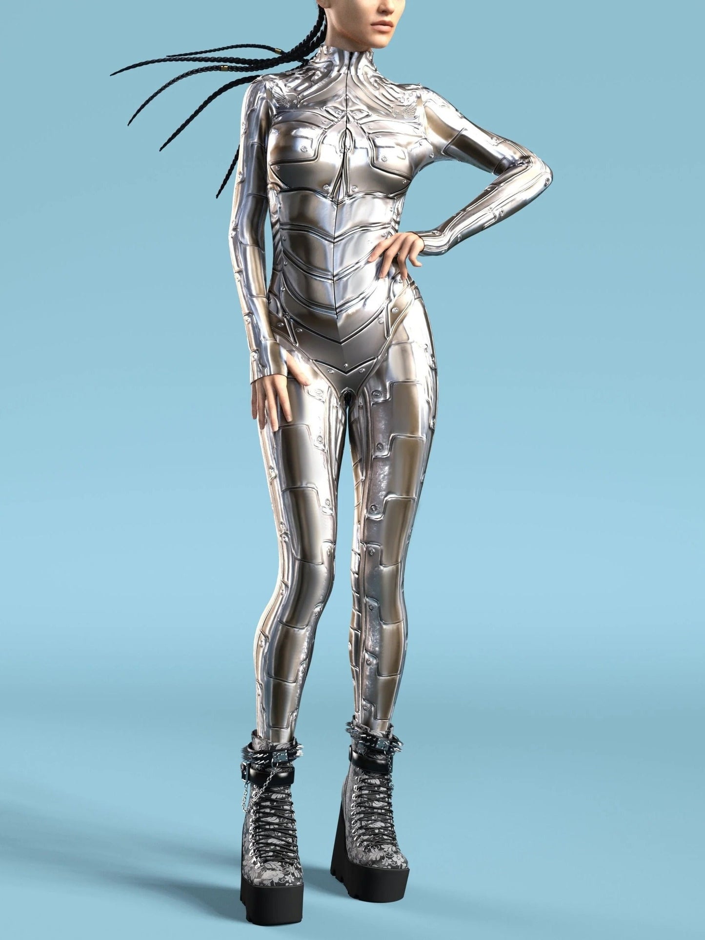 Unisex Mecha Costume Jumpsuit - Full Body Print – main product image
