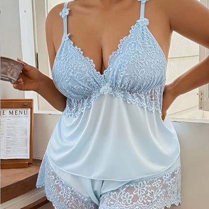 Unisex Pajama Set - Lace detail view