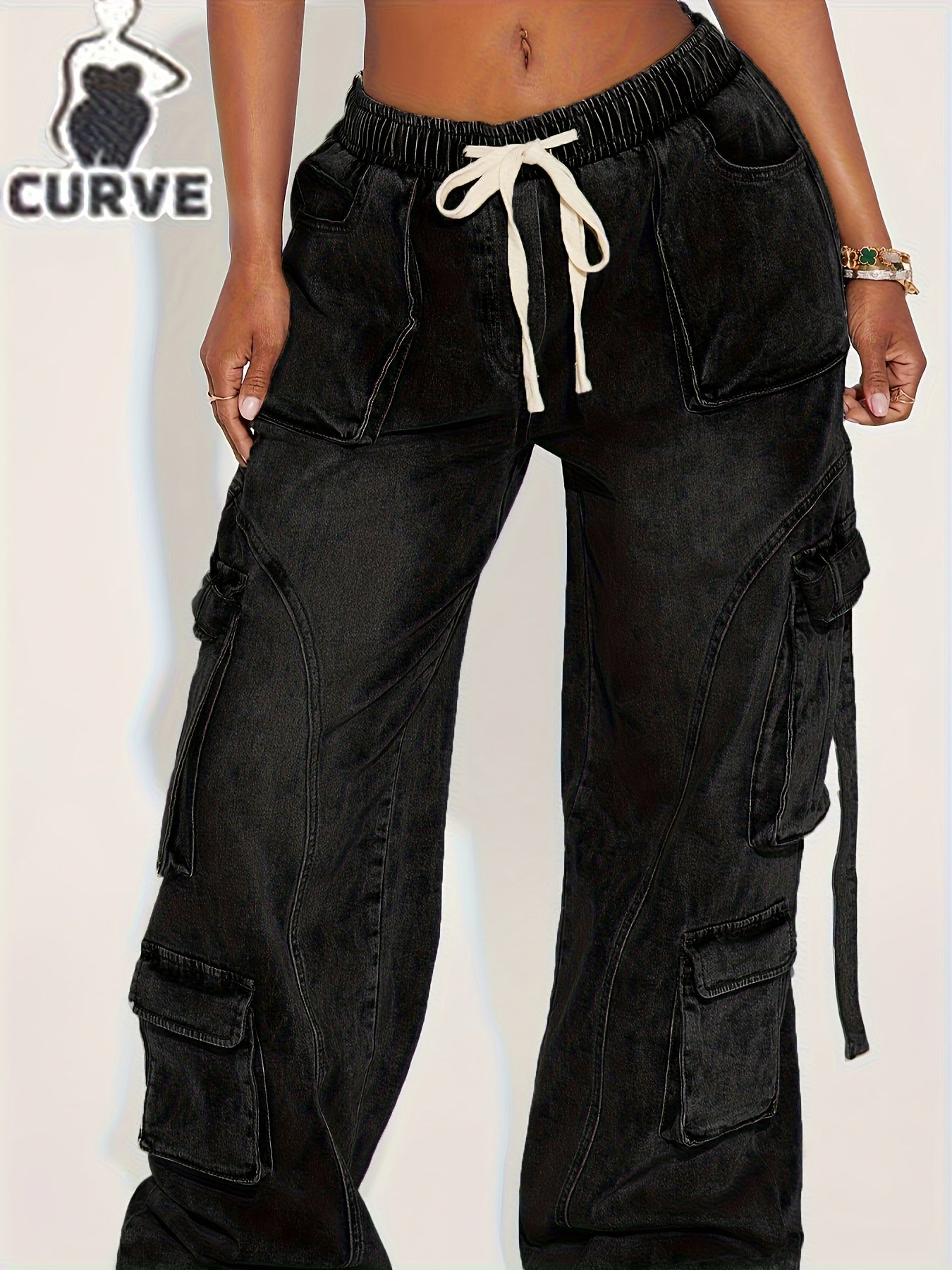 Unisex Pants - Denim-Look – Black option – view 7