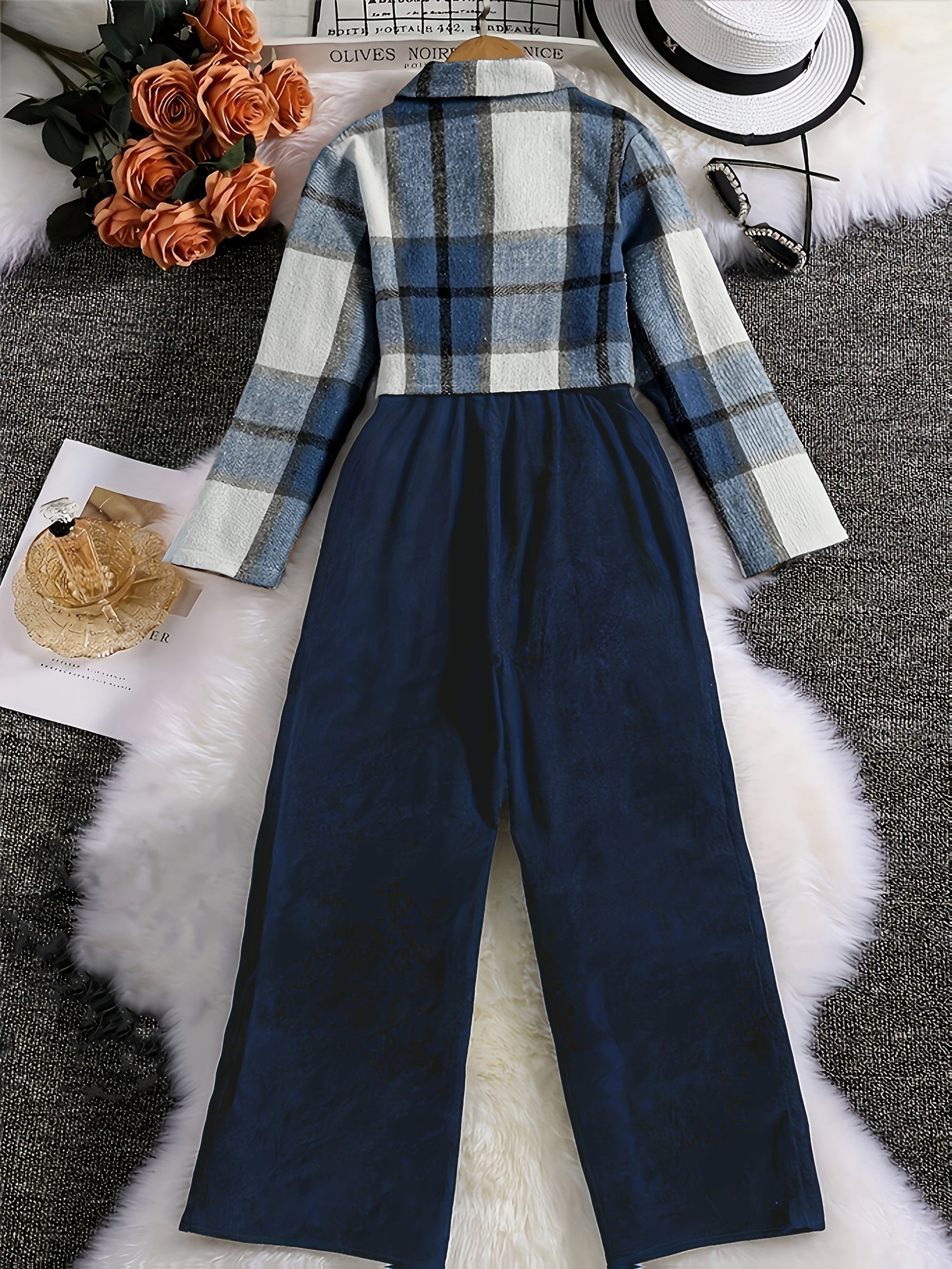 Unisex Plaid Camisole - Sleeveless detail view