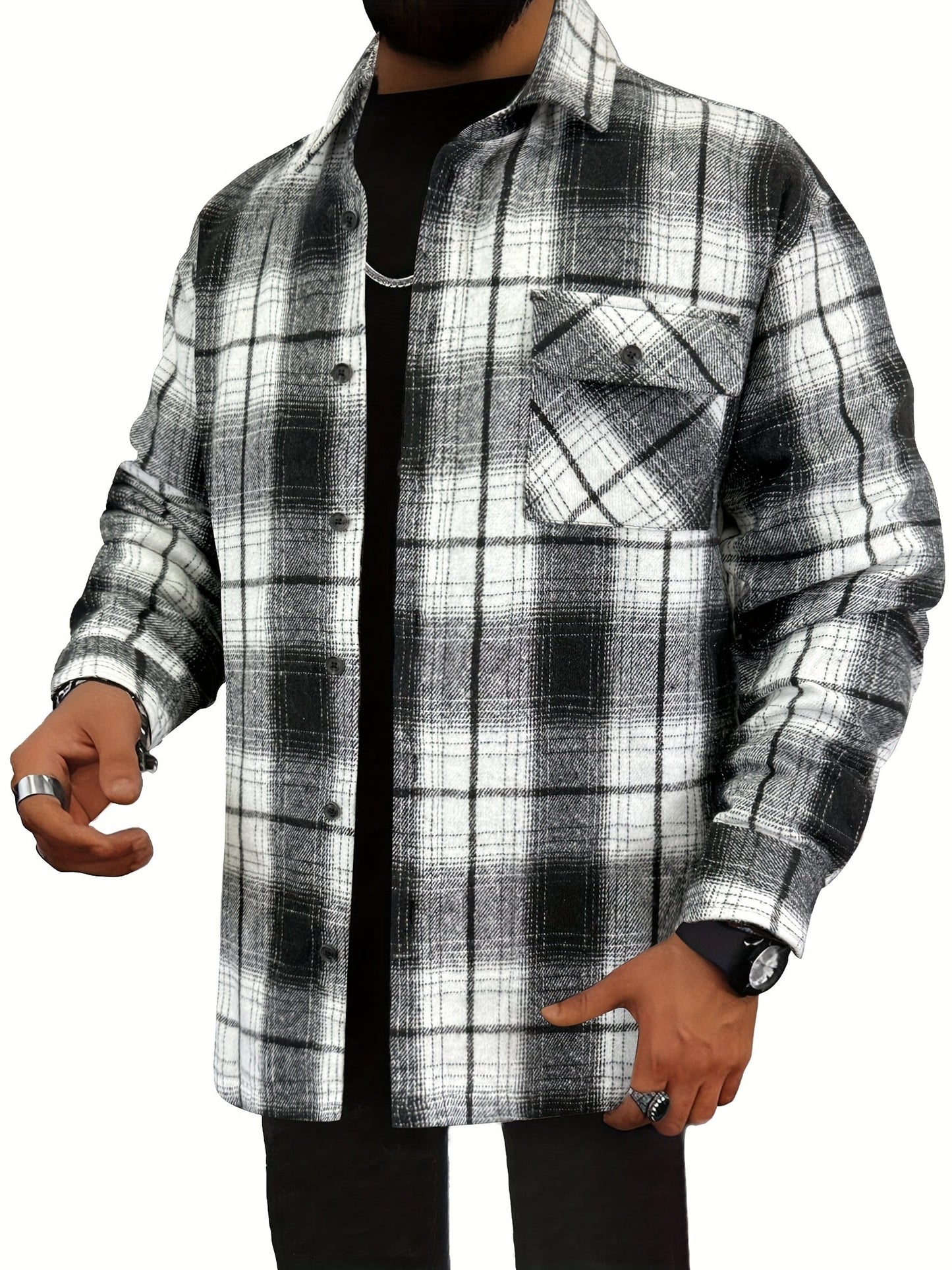 Unisex Plaid Shirt - Short Sleeve – view 9
