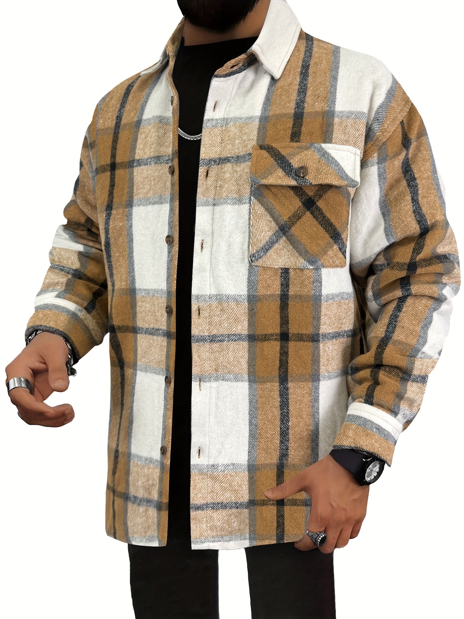 Unisex Plaid Shirt - Short Sleeve – view 12