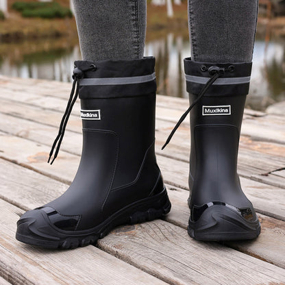 Unisex Rain Boots – Lightweight Slip-On for Outdoor & – view 3