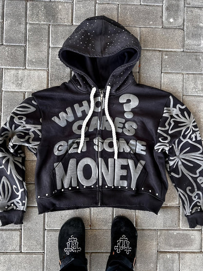 Unisex Relaxed Graphic Zip-Up Hoodie – view 10