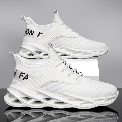 Unisex Running Shoes - Breathable Knit & Lightweight – White option – view 3