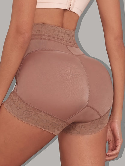Unisex Shapewear Shorts – Black / Apricot – view 7