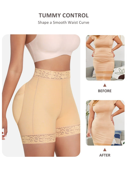 Unisex Shapewear Shorts – Light Beige – view 10