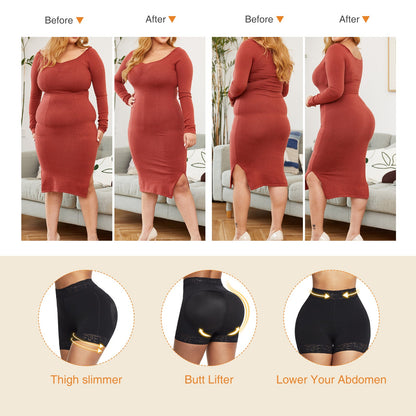 Unisex Shapewear Shorts – Light Beige – view 14