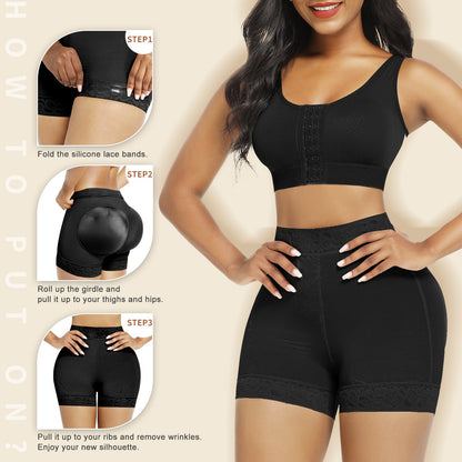 Unisex Shapewear Shorts – Light Beige – view 15