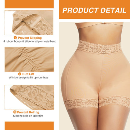 Unisex Shapewear Shorts – Light Beige – view 18