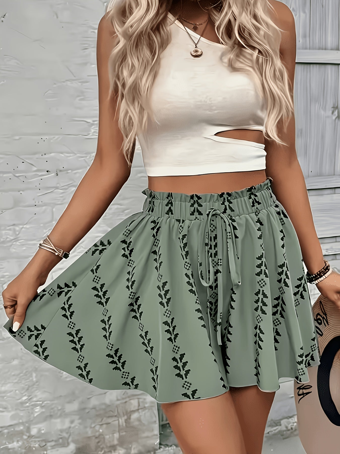 Unisex Shorts Outfit Set - Printed 2 detail view