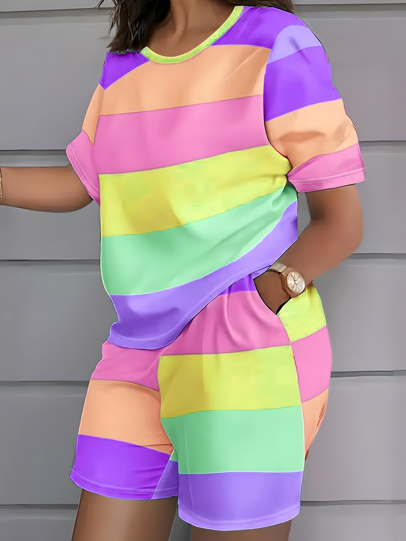 Unisex Shorts Outfit Set - Printed – Sizes 1XL–6XL detail view