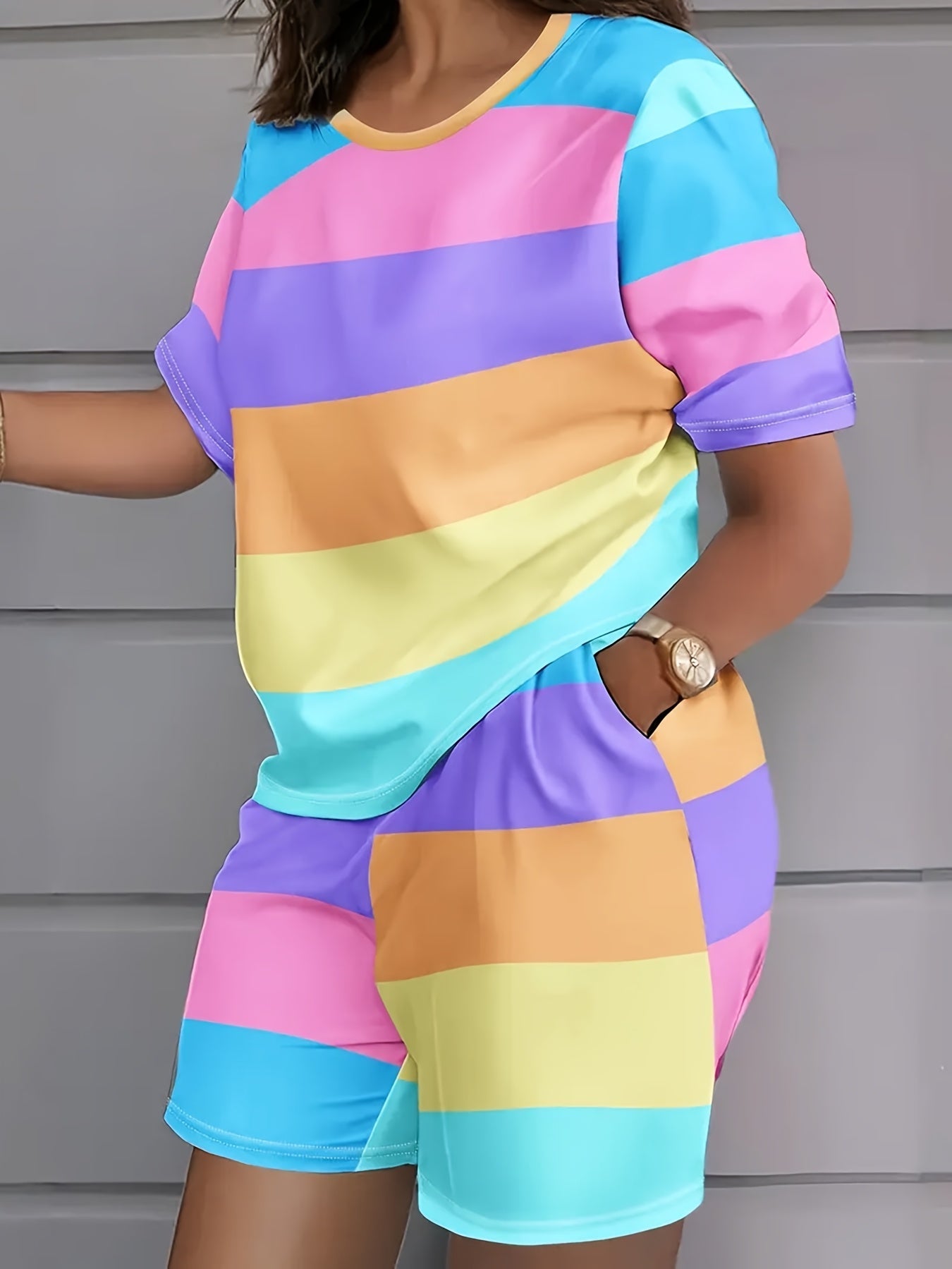 Unisex Shorts Outfit Set - Printed – Sizes 1XL–6XL detail view