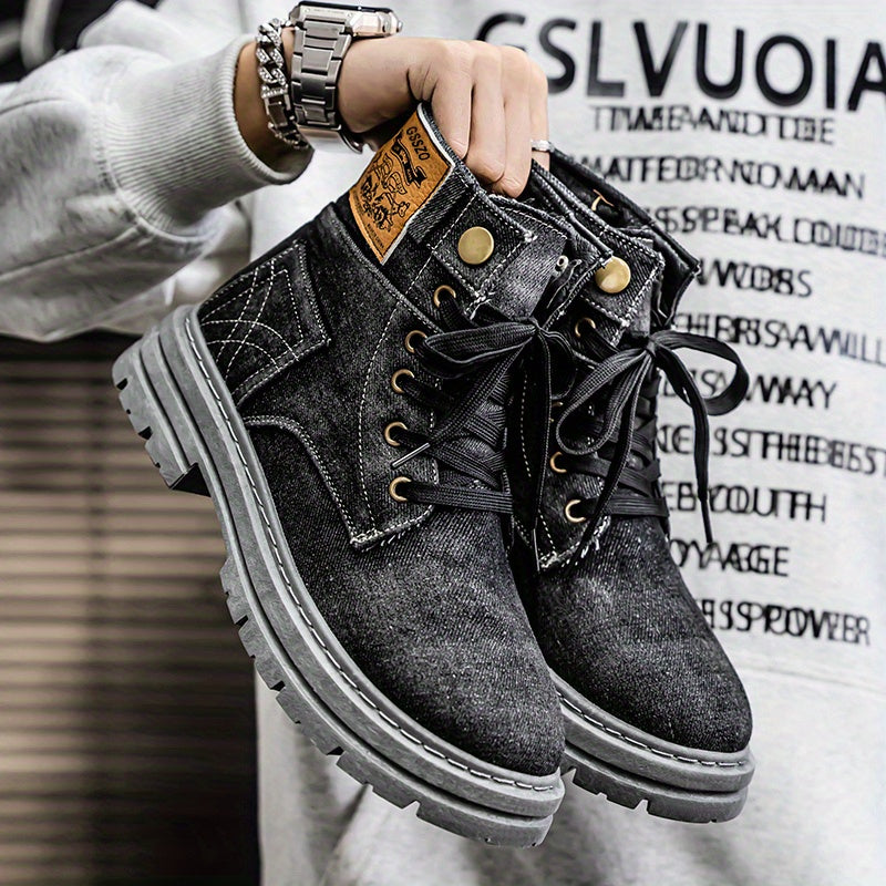 Unisex Sneakers - High-Top Canvas & Lace-Up – view 6