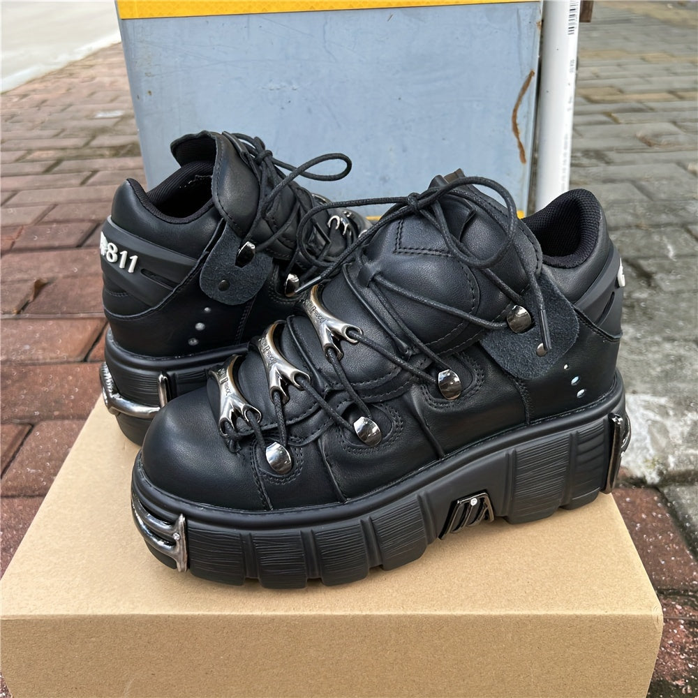 Unisex Sneakers – Lace-Up for Everyday Wear – Black option – view 3