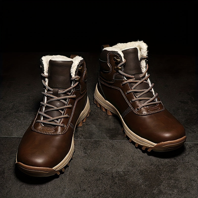 Unisex Snow Boots - Non-Slip Sole & Outdoor Warmth – Brown option – main product image