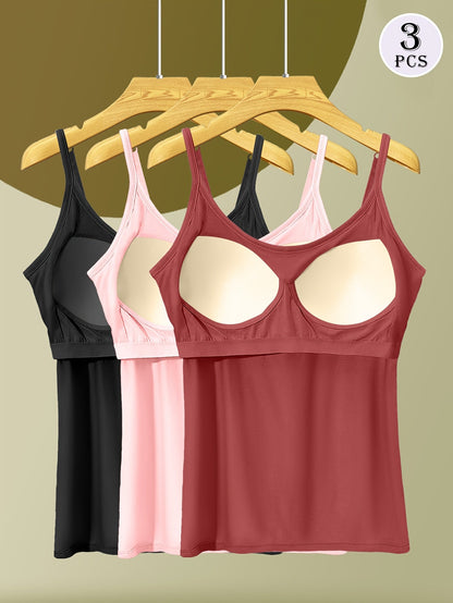 Unisex Solid Color Camisole - Sleeveless – Black option – view 4