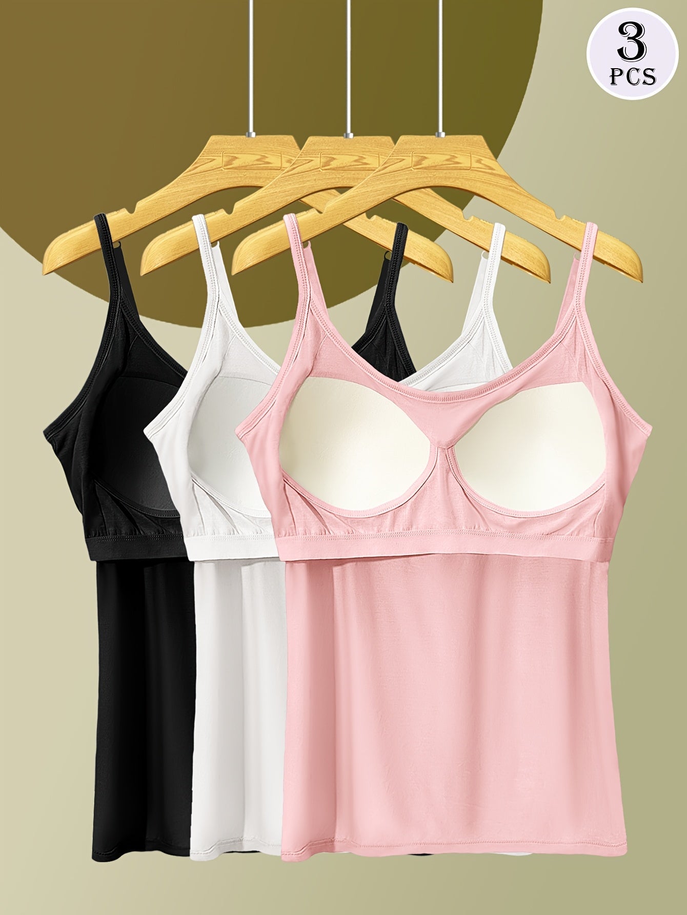 Unisex Solid Color Camisole - Sleeveless – Black option – view 5