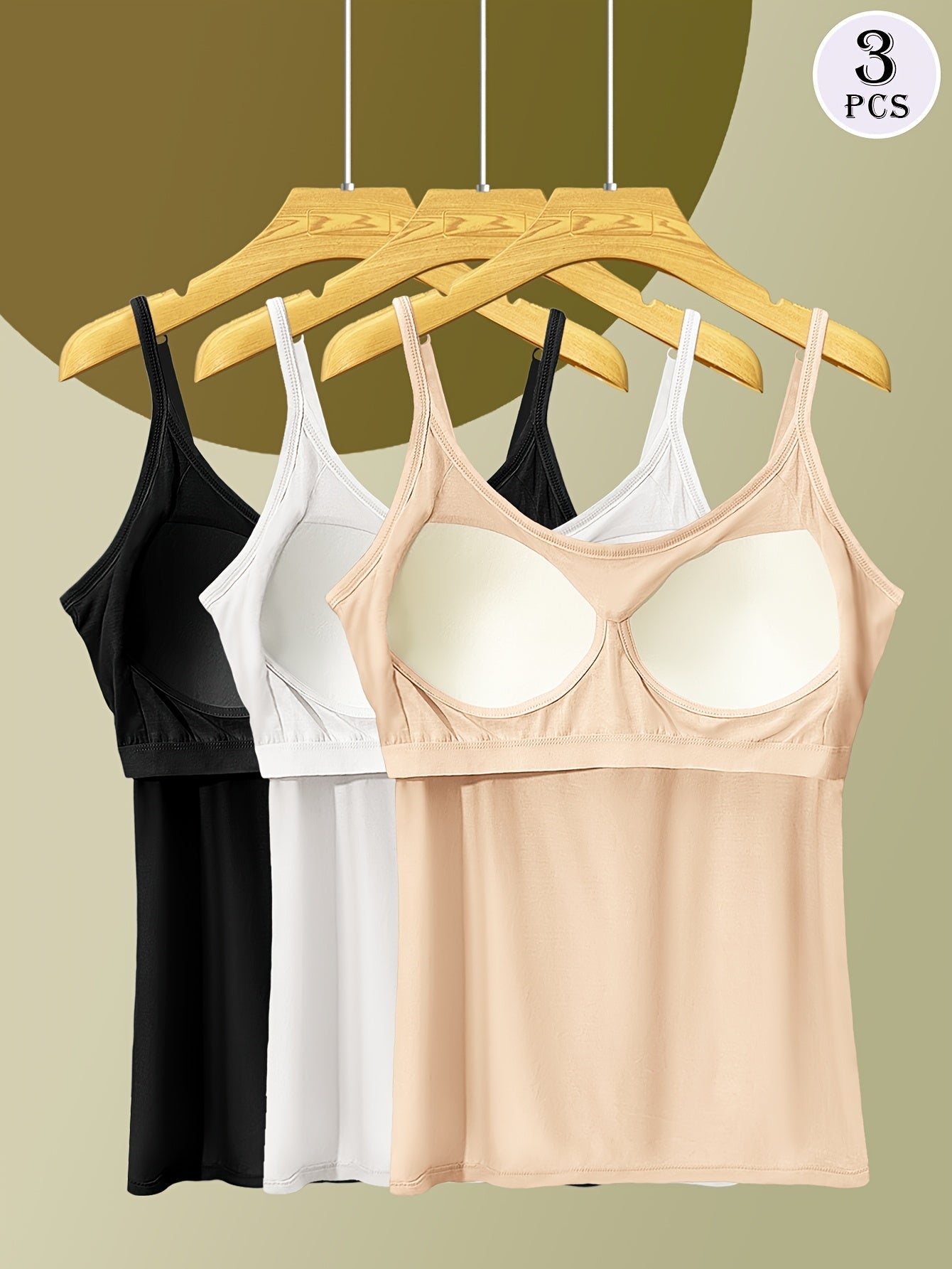 Unisex Solid Color Camisole - Sleeveless – Black option – view 7