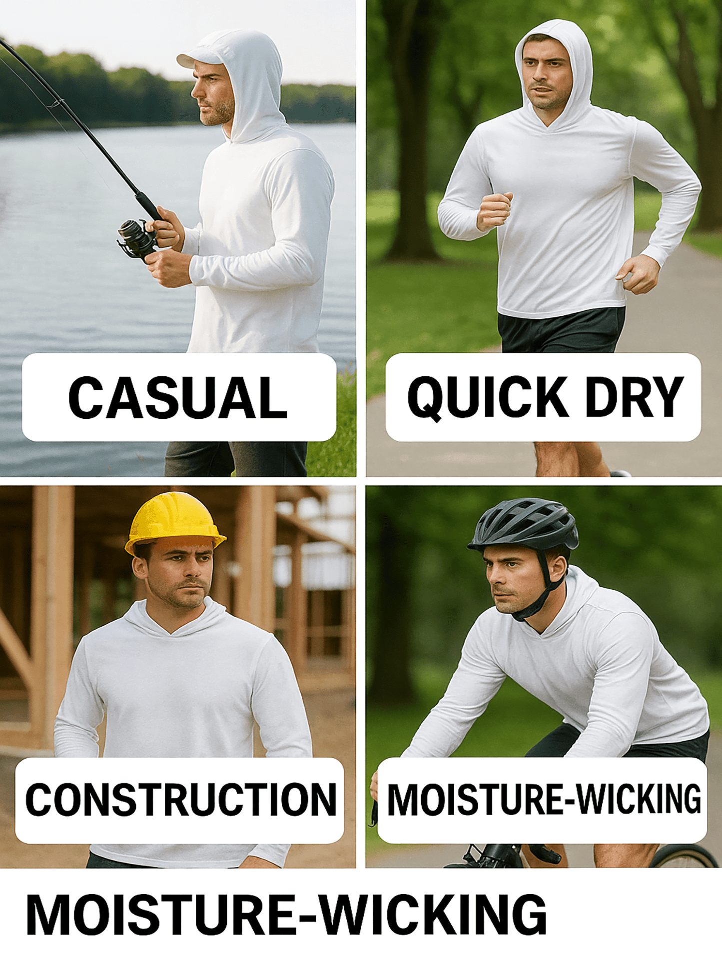 Unisex Solid Color Performance Shirt - Long Sleeve – view 9