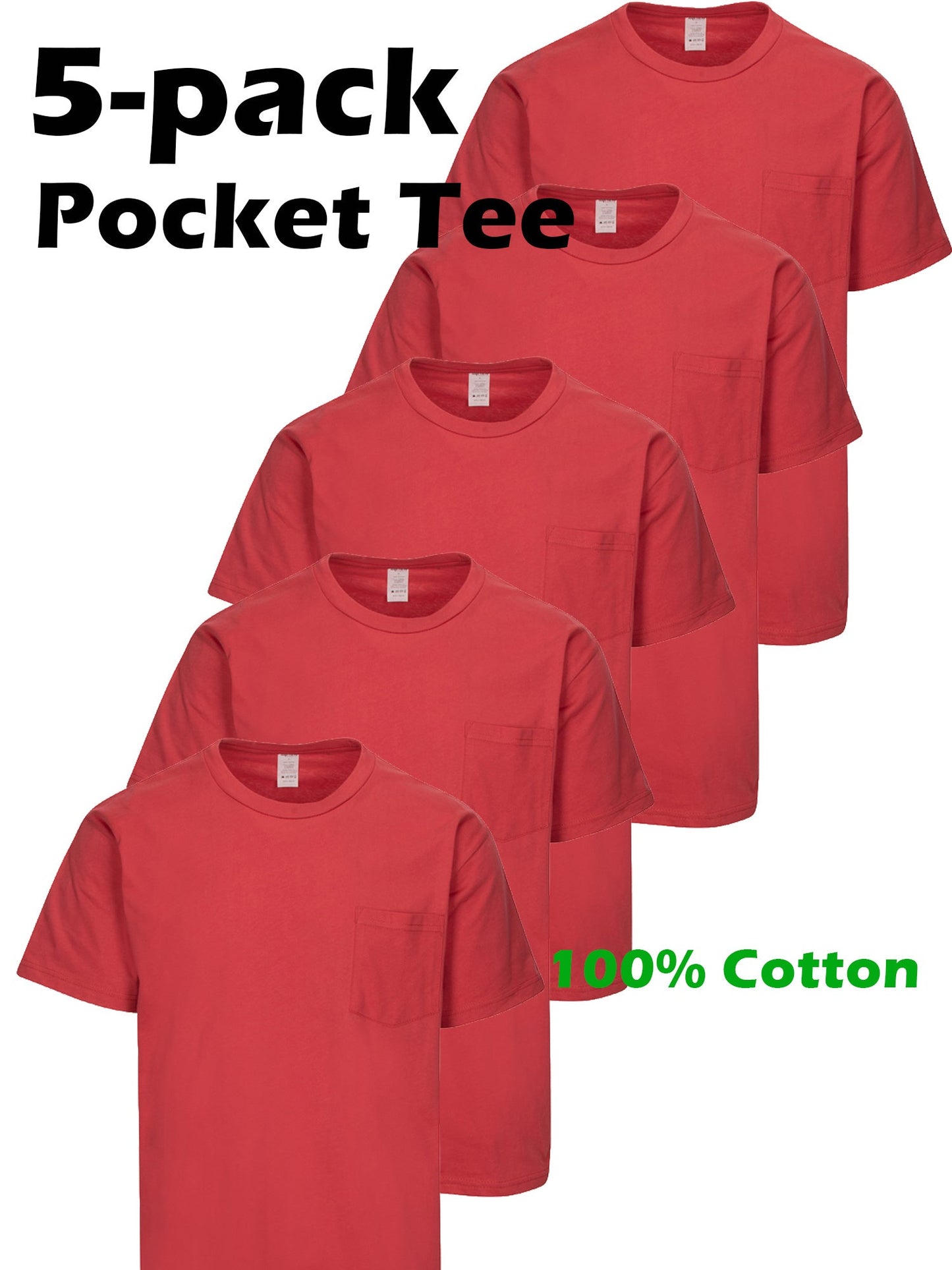Unisex Solid Color T-Shirt - Crew Neck Short Sleeve – view 2