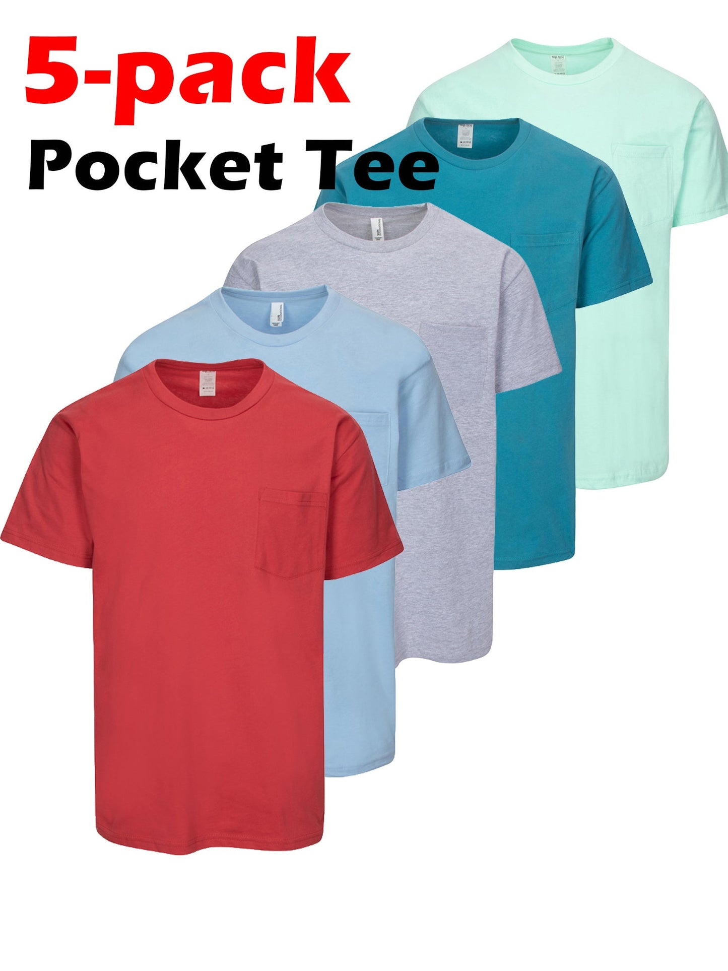Unisex Solid Color T-Shirt - Crew Neck Short Sleeve – view 4