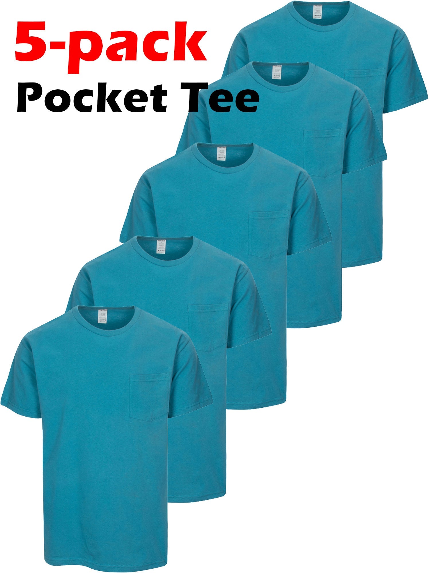 Unisex Solid Color T-Shirt - Crew Neck Short Sleeve – view 5