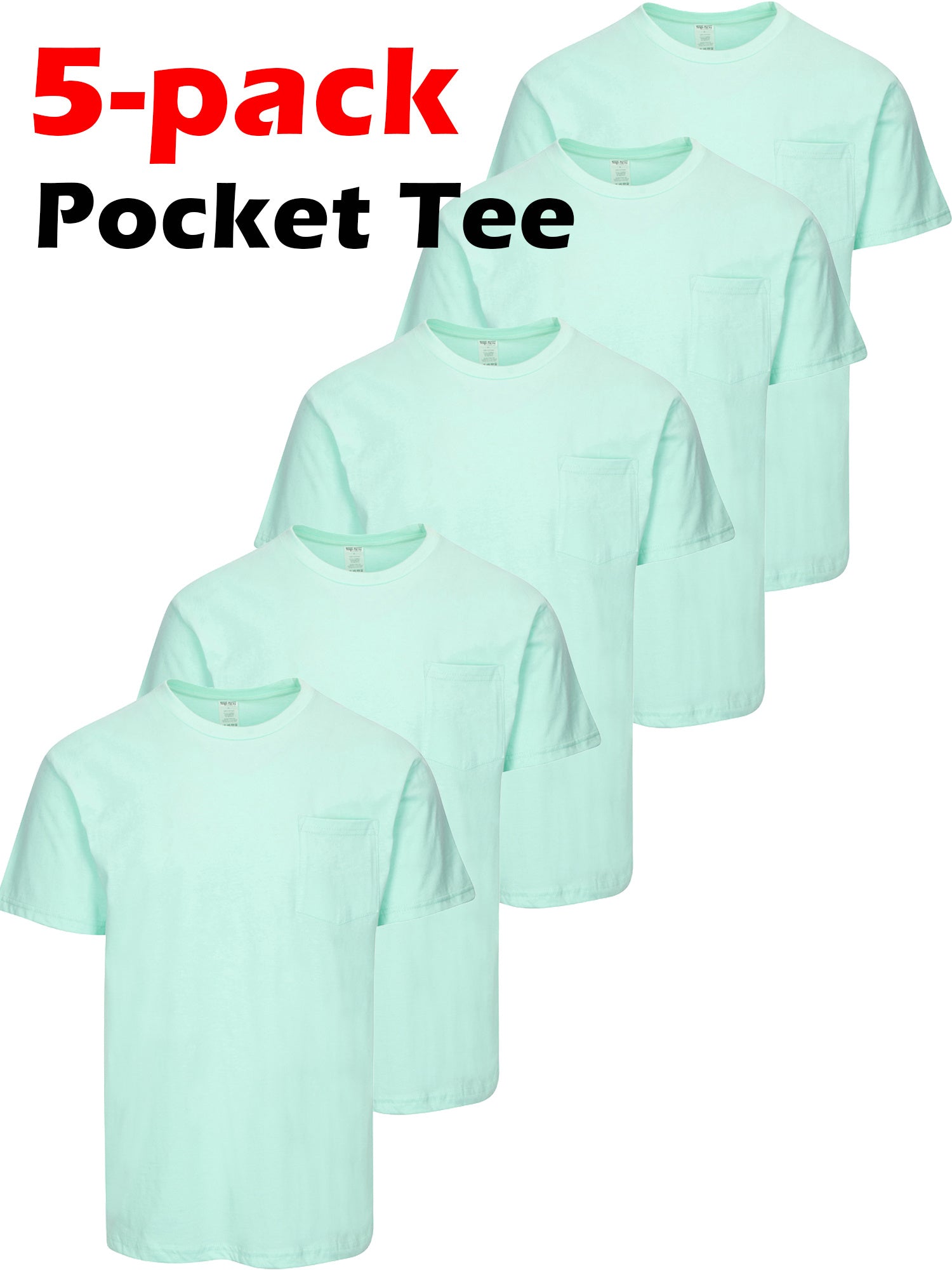 Unisex Solid Color T-Shirt - Crew Neck Short Sleeve – view 7
