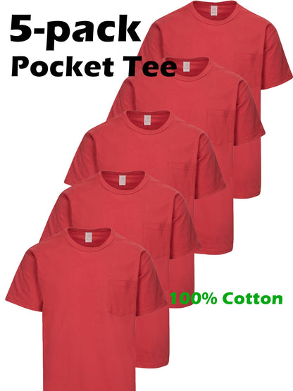 Unisex Solid Color T-Shirt - Crew Neck Short Sleeve – view 14