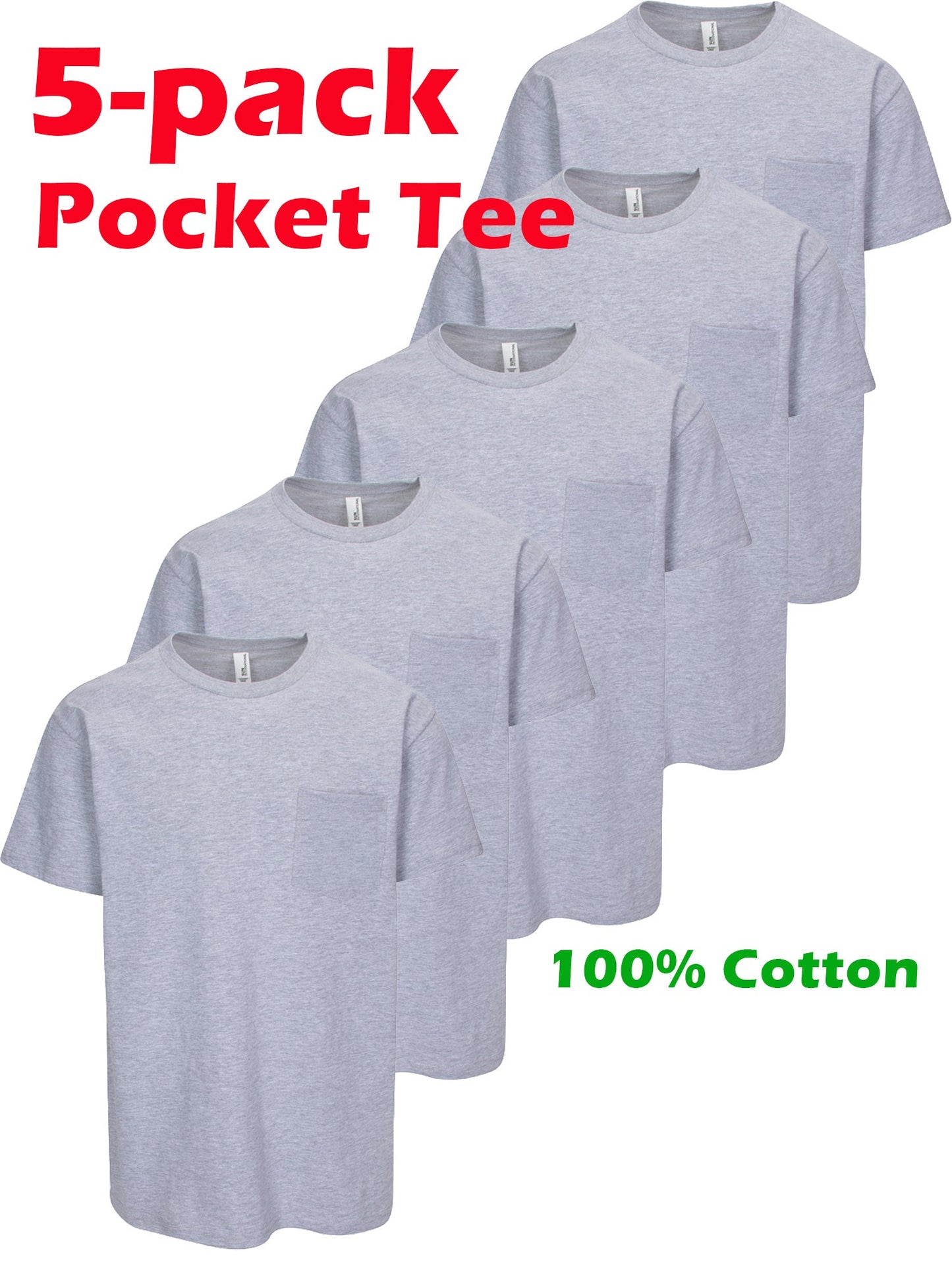 Unisex Solid Color T-Shirt - Crew Neck Short Sleeve – view 15