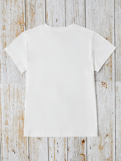 Unisex Solid Color T-Shirt - Short Sleeve – White Colorway 13317 detail view