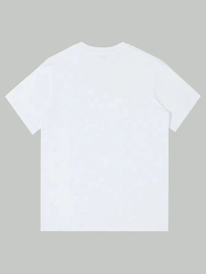 Unisex Solid Color T-Shirt - Short Sleeve – White Colorway 63301 detail view