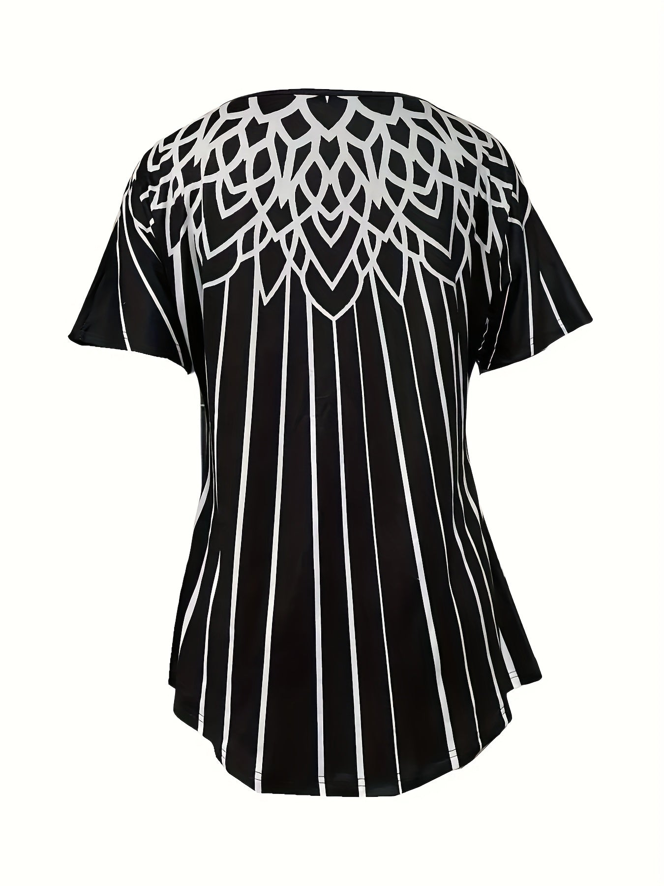 Unisex Striped T-Shirt detail view