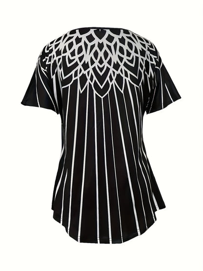 Unisex Striped T-Shirt detail view
