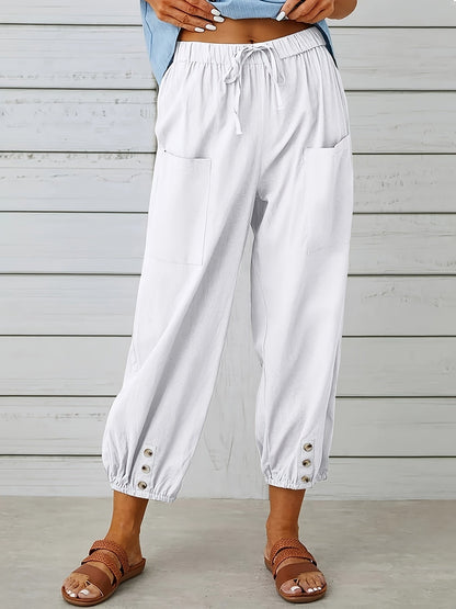 Unisex Two-Piece Outfit Set - Button-Front Wide-Leg detail view