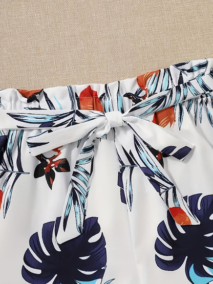 Unisex Two-Piece Outfit Set - Graphic V-Neck – Two-Piece V-Neck detail view