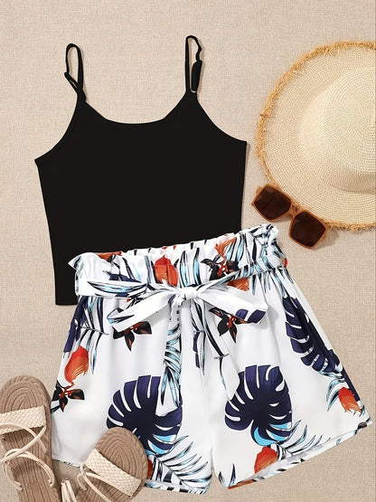 Unisex Two-Piece Outfit Set - Graphic V-Neck – Two-Piece V-Neck detail view