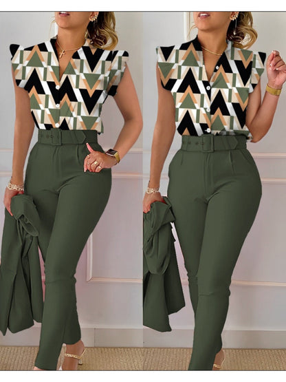 Unisex Two-Piece Outfit Set - Leopard Print Graphic detail view