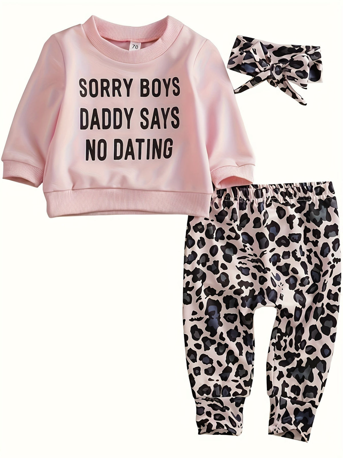 Unisex Two-Piece Outfit Set – Pink Color – view 6